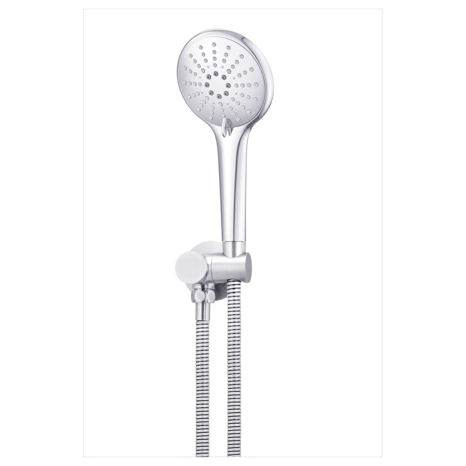 Round 3 Function Hand Shower on Swivel Bracket, Polished Chrome