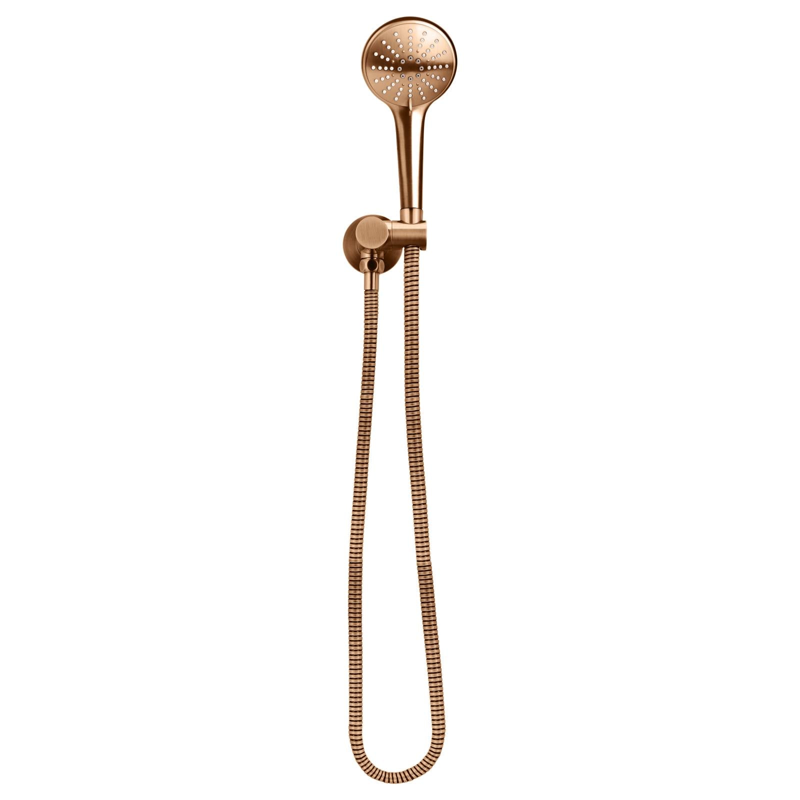 Round 3 Function Hand Shower on Swivel Bracket, Lustre Bronze