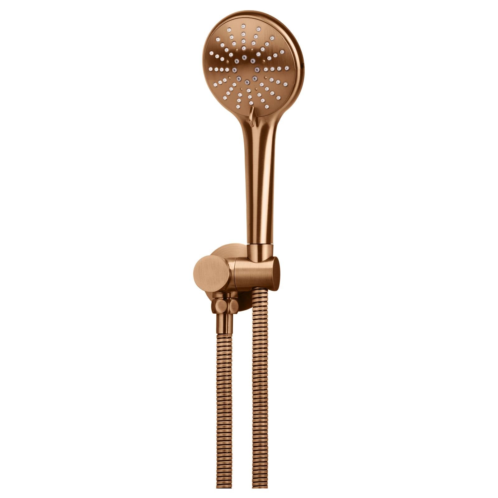 Round 3 Function Hand Shower on Swivel Bracket, Lustre Bronze