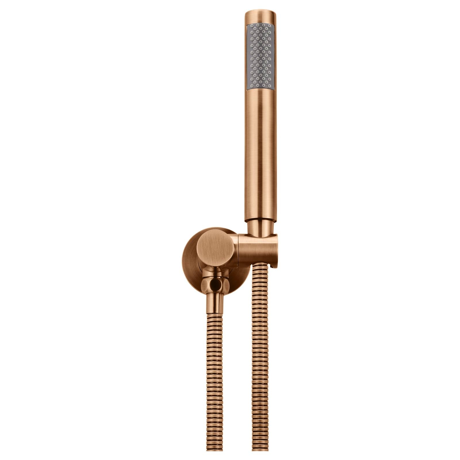 Round Shower on Swivel Bracket, Lustre Bronze