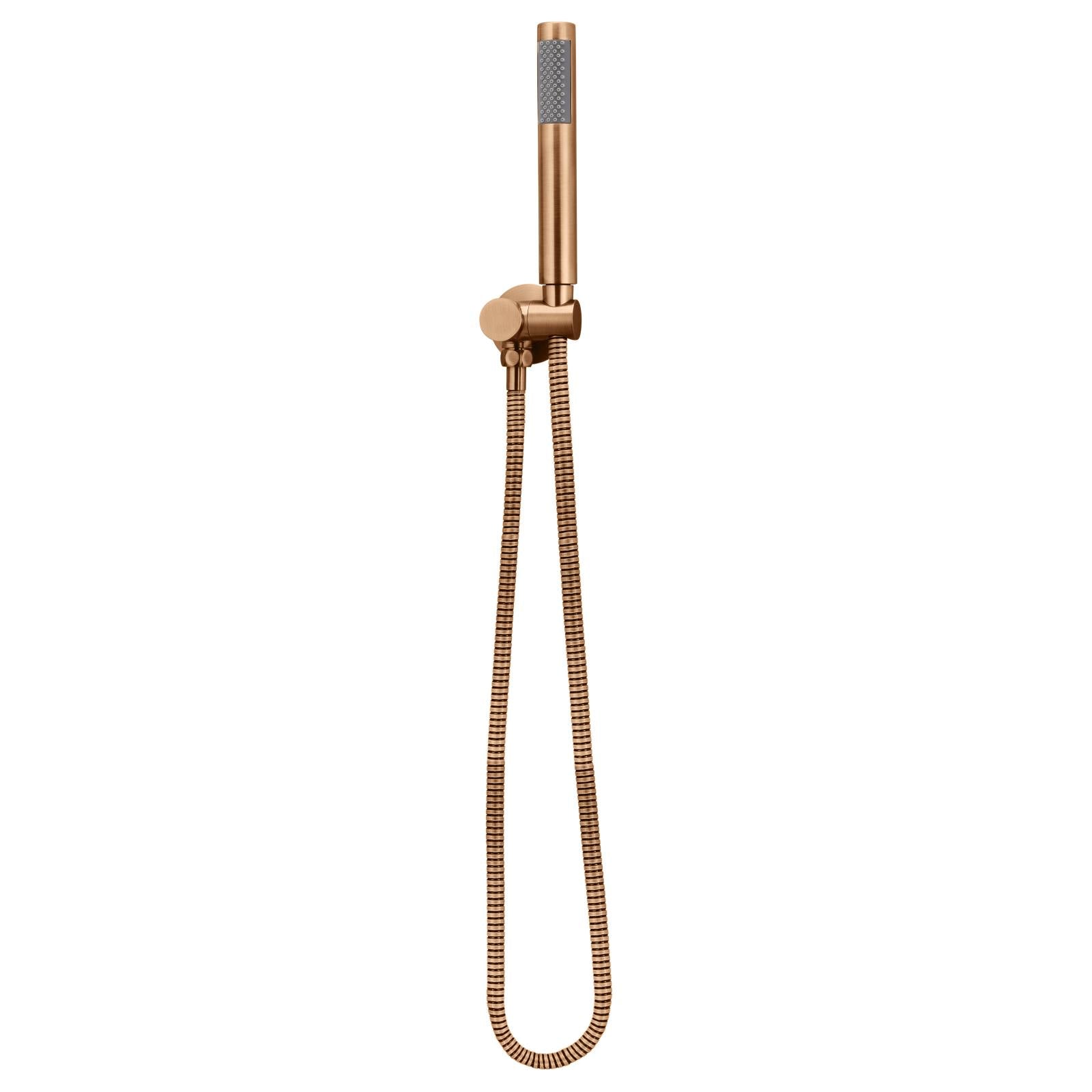 Round Shower on Swivel Bracket, Lustre Bronze
