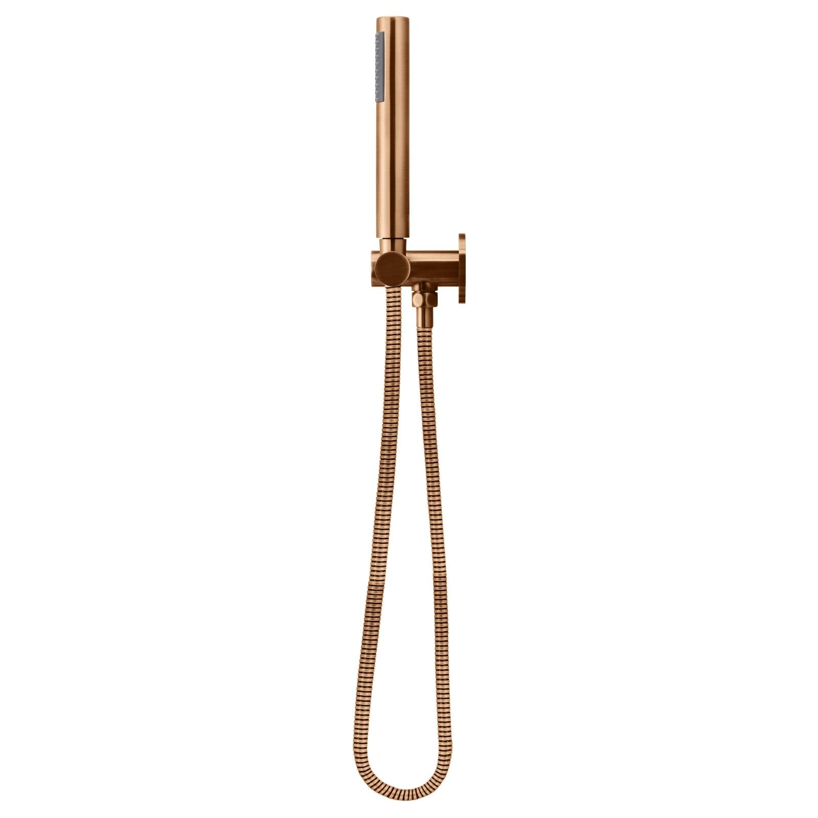 Round Shower on Swivel Bracket, Lustre Bronze