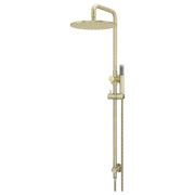 Round Combo Shower Rail, 300mm Rose w Hand Shower, PVD Tiger Bronze