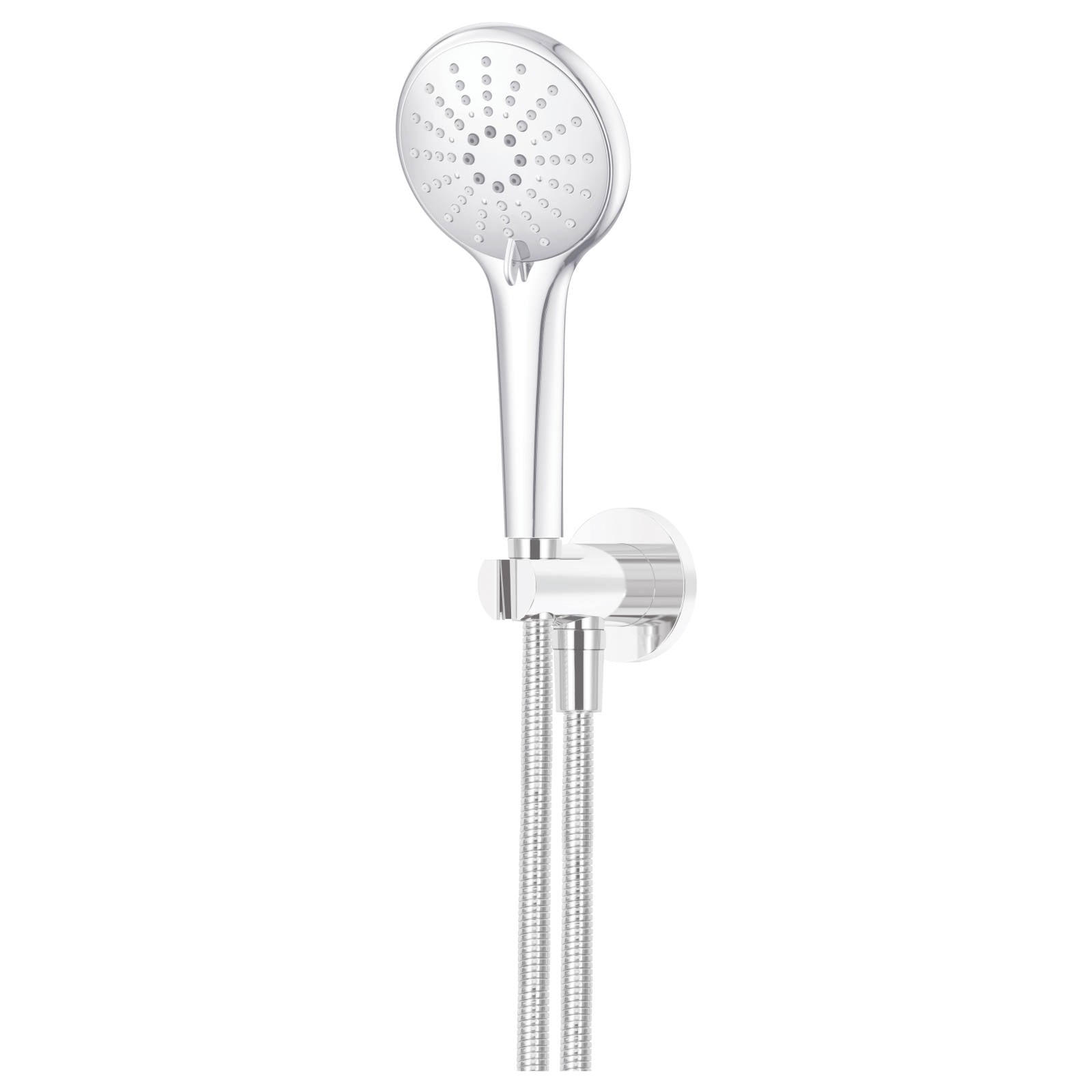 Round 3 Function Hand Shower on Fixed Bracket, Polished Chrome