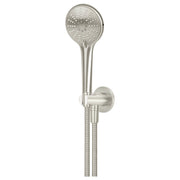 Round 3 Function Hand Shower on Fixed Bracket, PVD Brushed Nickel
