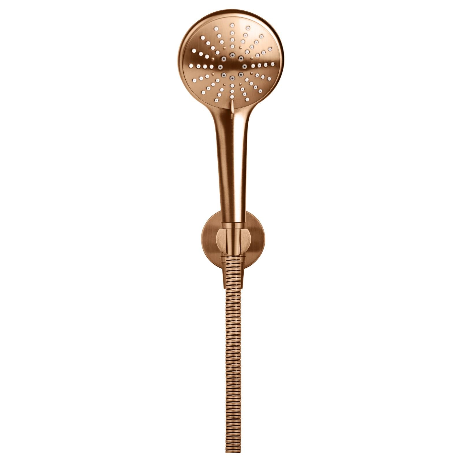 Round 3 Function Hand Shower on Fixed Bracket, Lustre Bronze