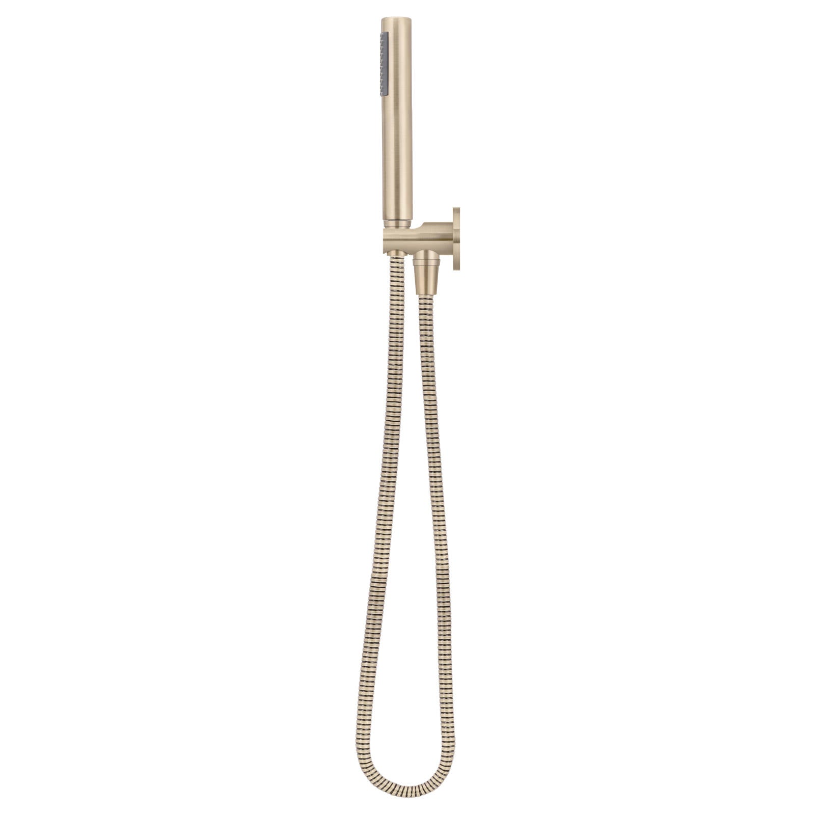 Round Hand Shower on Fixed Bracket, Champagne