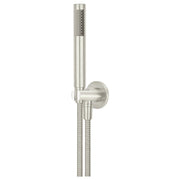 Round Hand Shower on Fixed Bracket, PVD Brushed Nickel
