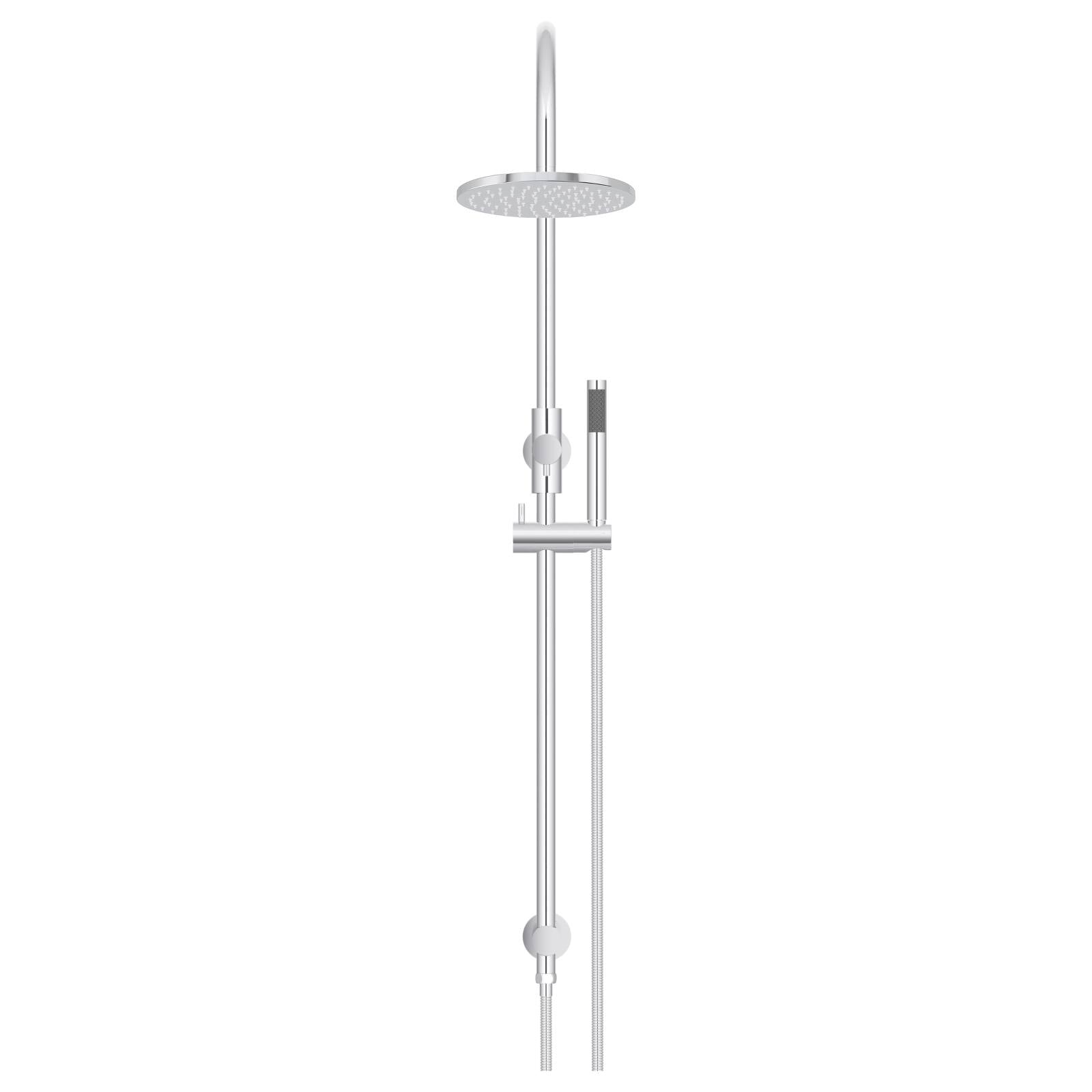 200mm Round Overhead Shower Set, Single Function Hand Shower, Polished Chrome