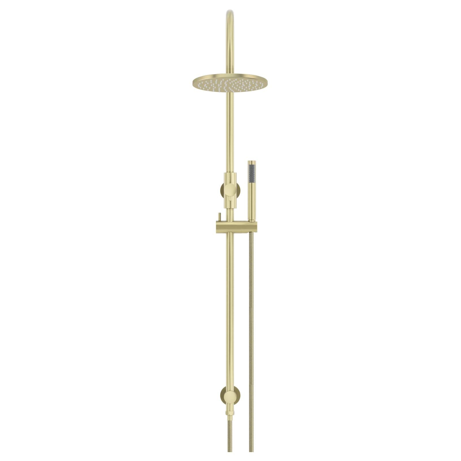 200mm Round Overhead Shower Set, Single Function Hand Shower, Tiger Bronze