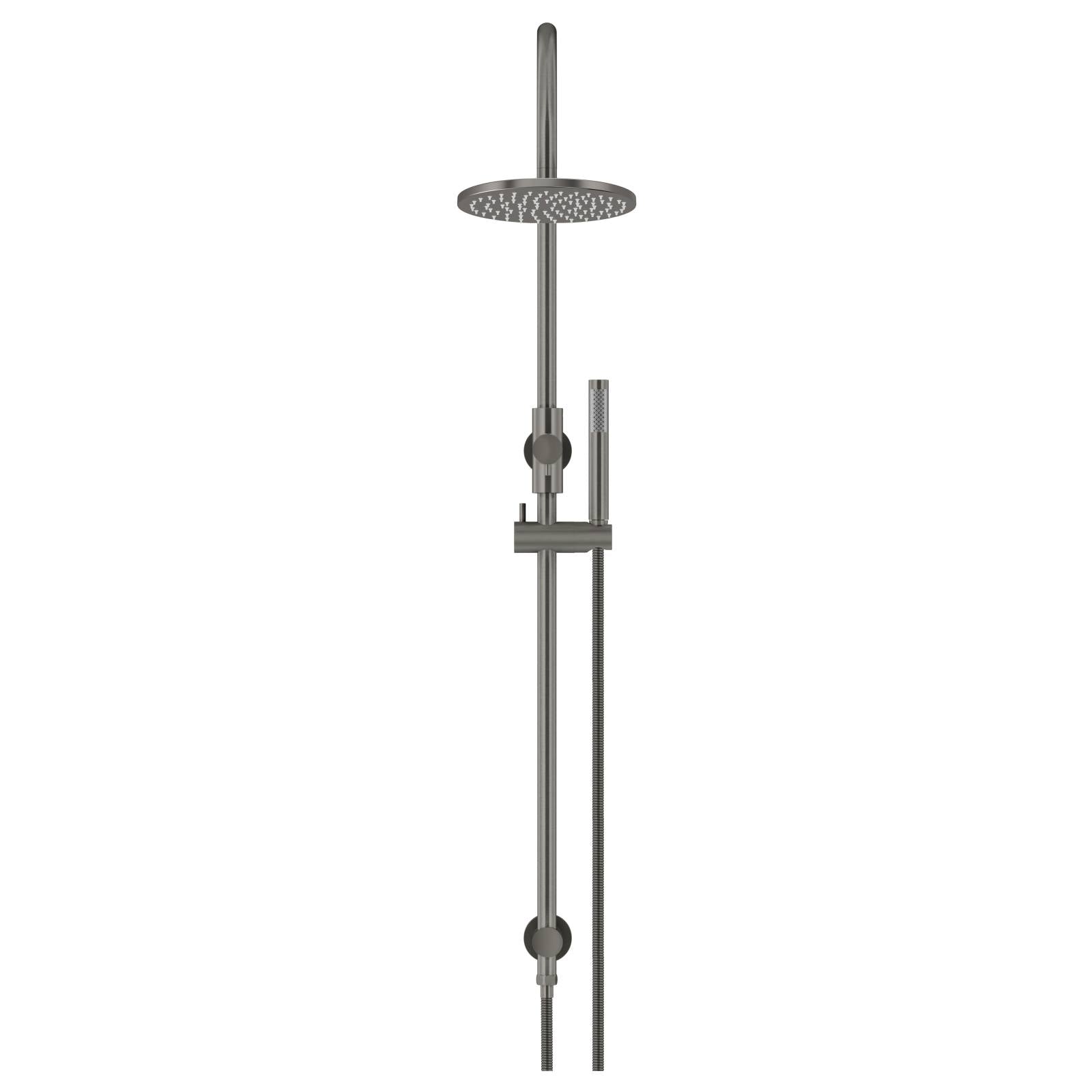 200mm Round Overhead Shower Set, Single Function Hand Shower, Shadow