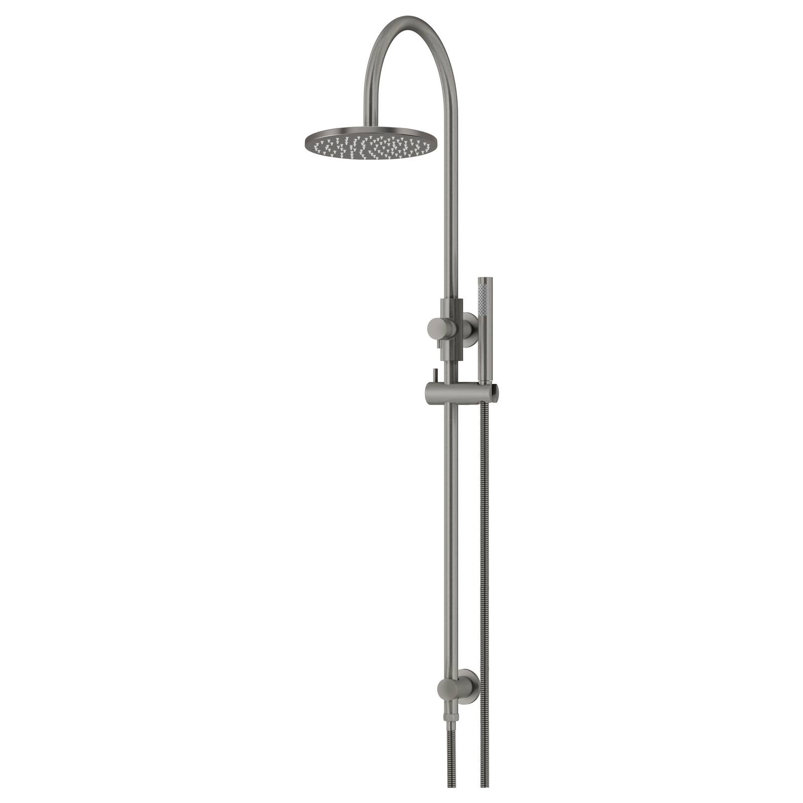 200mm Round Overhead Shower Set, Single Function Hand Shower, Shadow