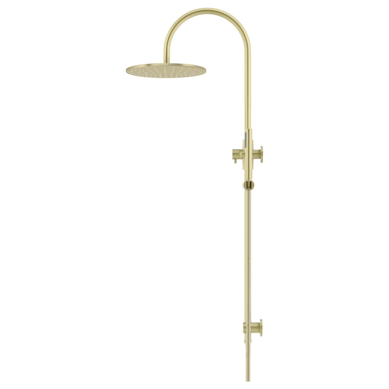 300mm Round Overhead Shower Set, Single Function Hand Shower, Tiger Bronze