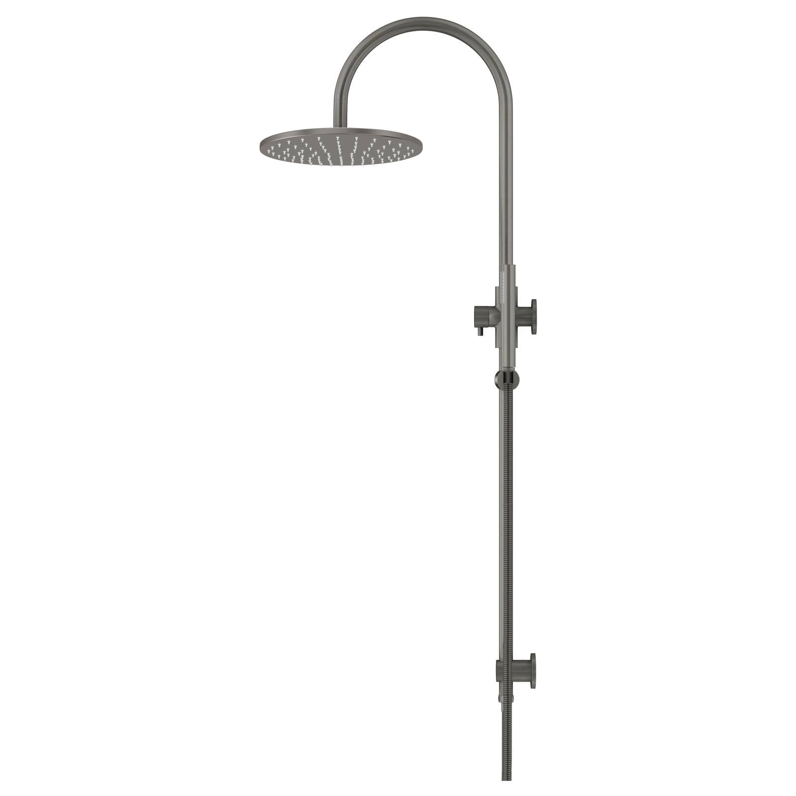 300mm Round Overhead Shower Set, Single Function Hand Shower, Shadow