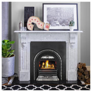 Wonderfire 18 Inch Electronic Natural Gas Burner with Fan Forced Box & Coal Media