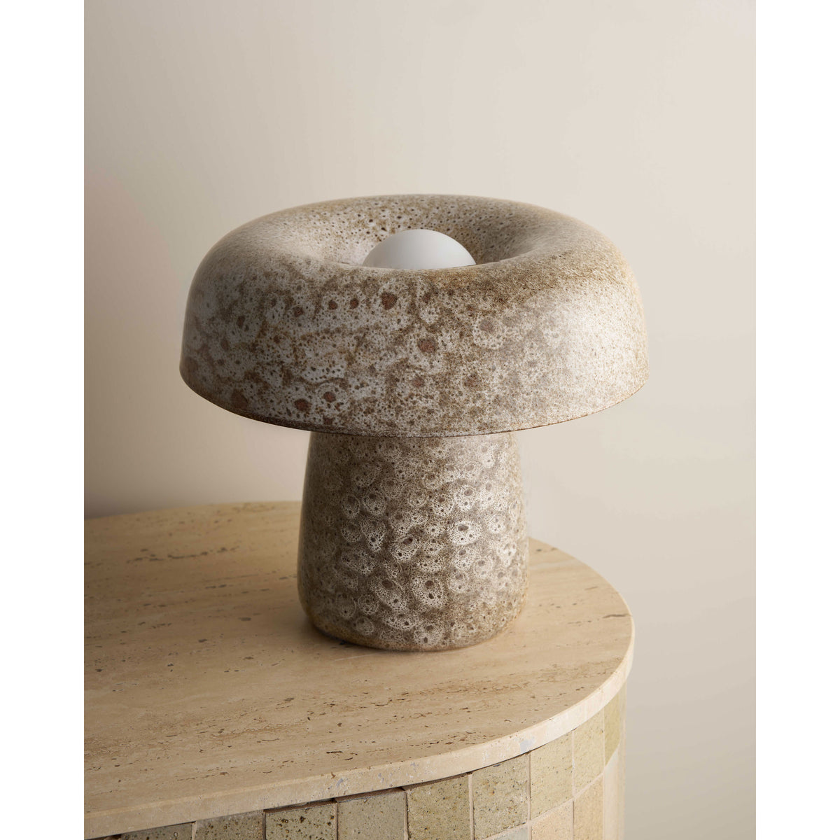Nest Table Lamp, White Ochre