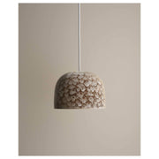 Small Cast Bell Pendant, White Ochre