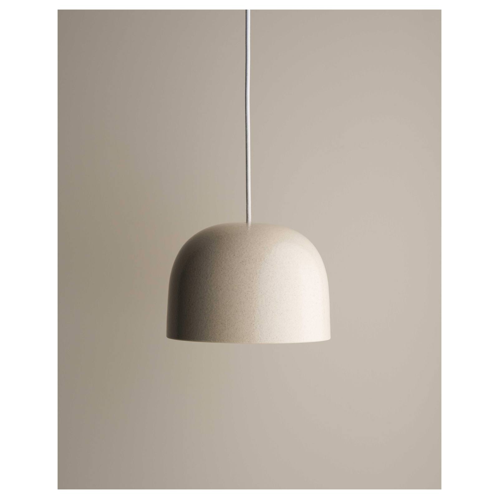 Small Cast Bell Pendant, Poppyseed