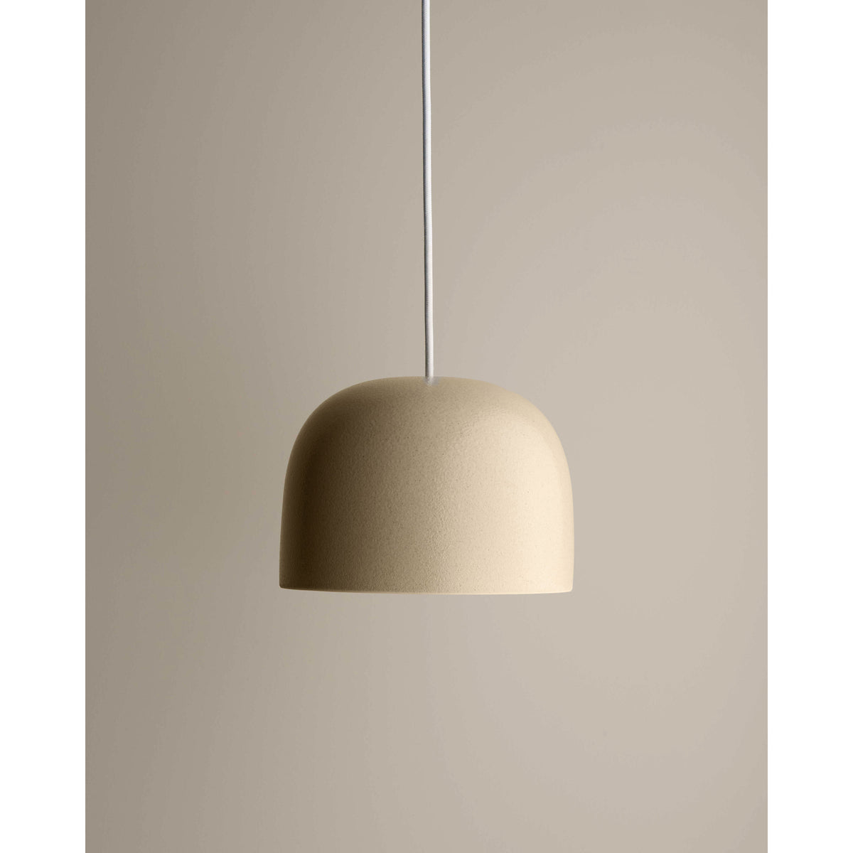 Small Cast Bell Pendant, Sand