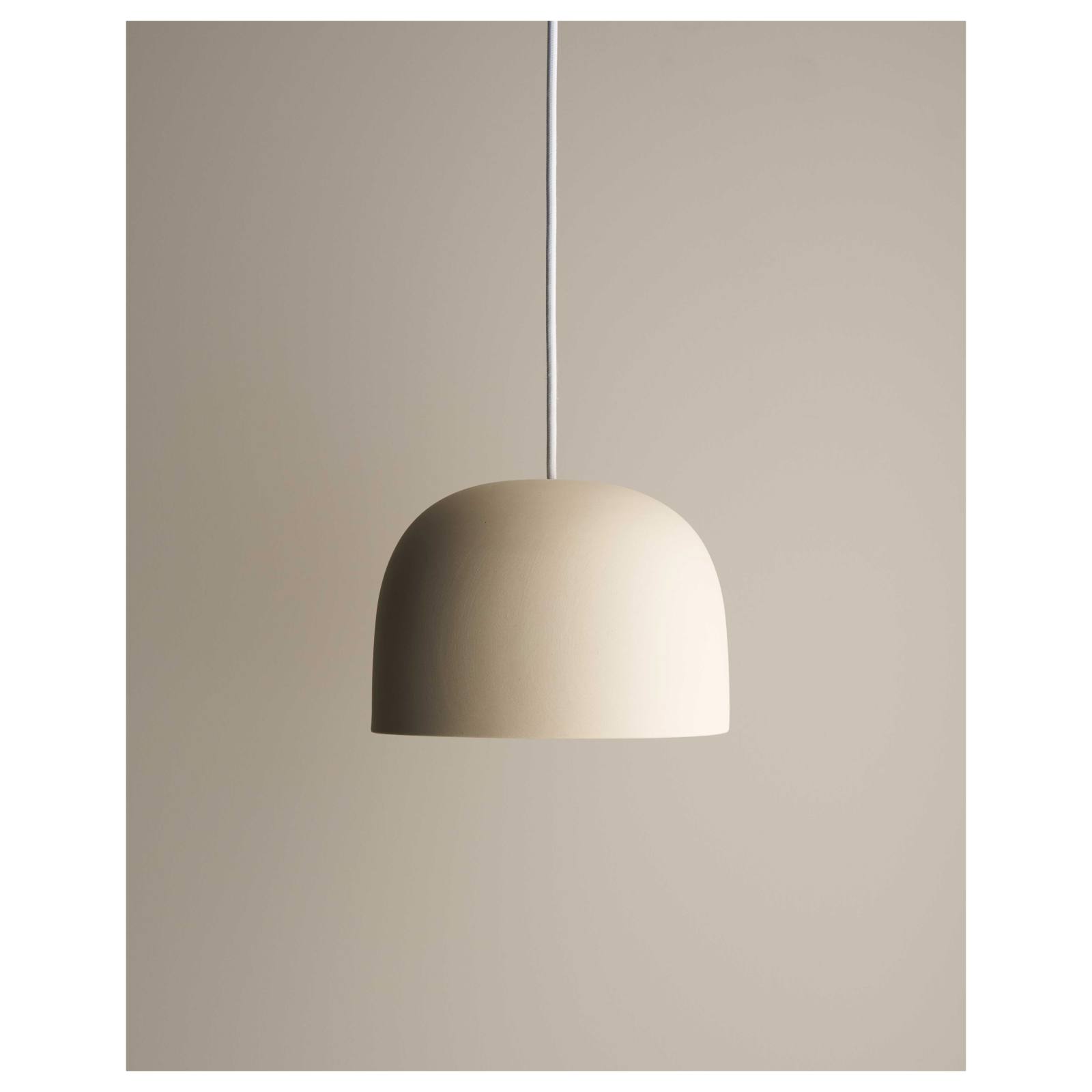 Small Cast Bell Pendant, Bone