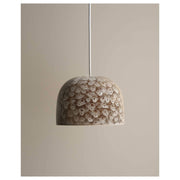 Large Cast Bell Pendant, White Ochre