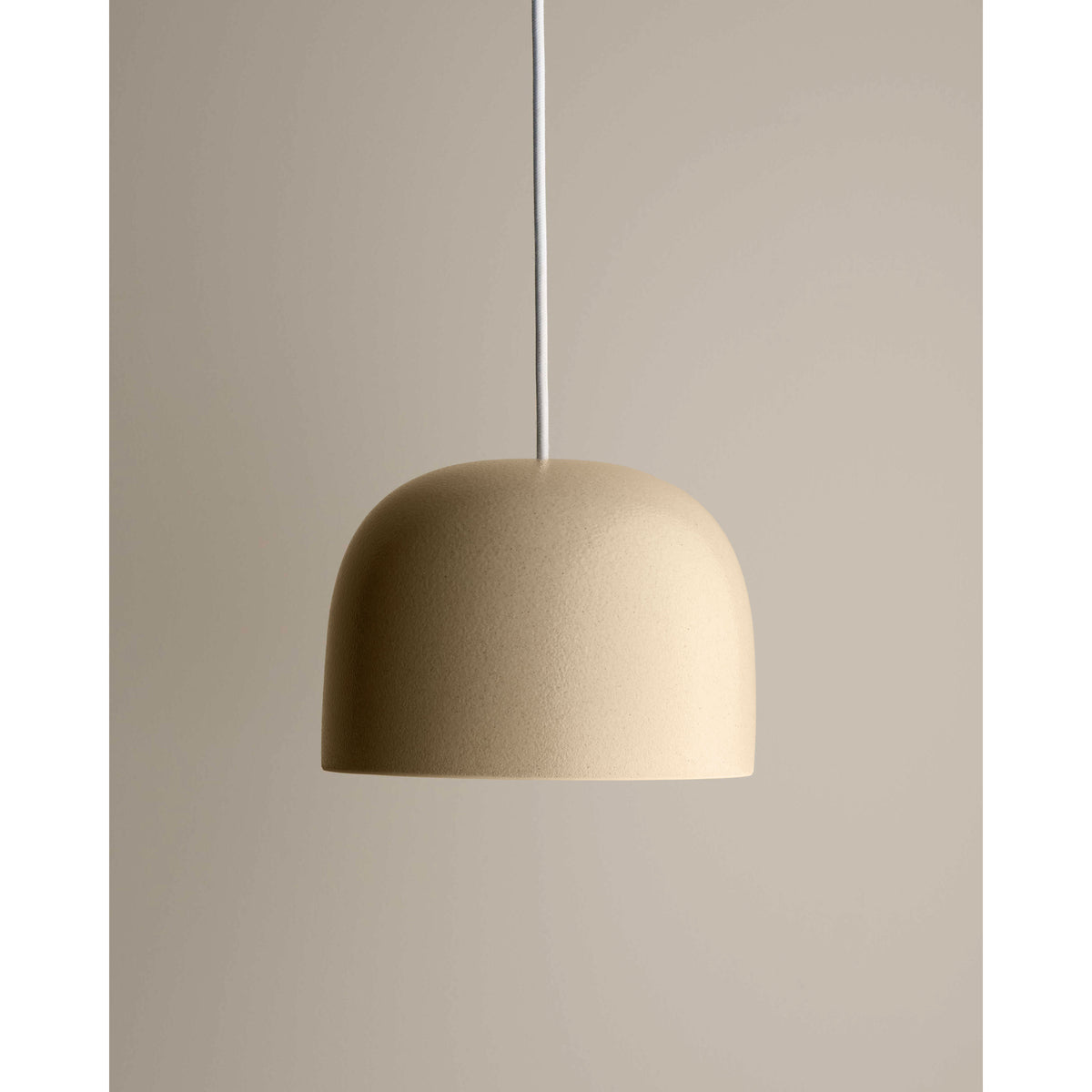 Large Cast Bell Pendant, Sand