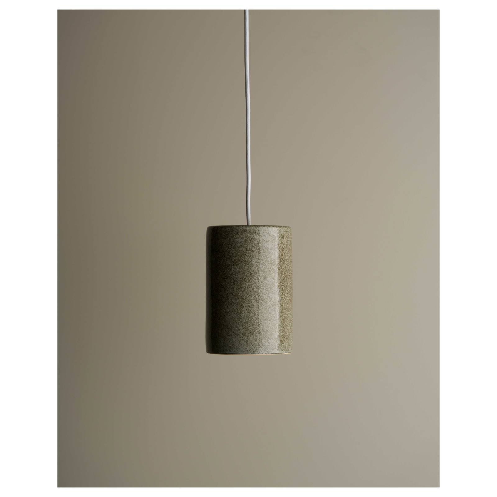 Small Cast Cylinder Pendant, Rivergum