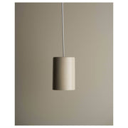 Small Cast Cylinder Pendant, Poppyseed