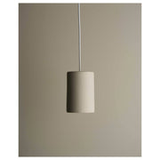 Small Cast Cylinder Pendant, Stone