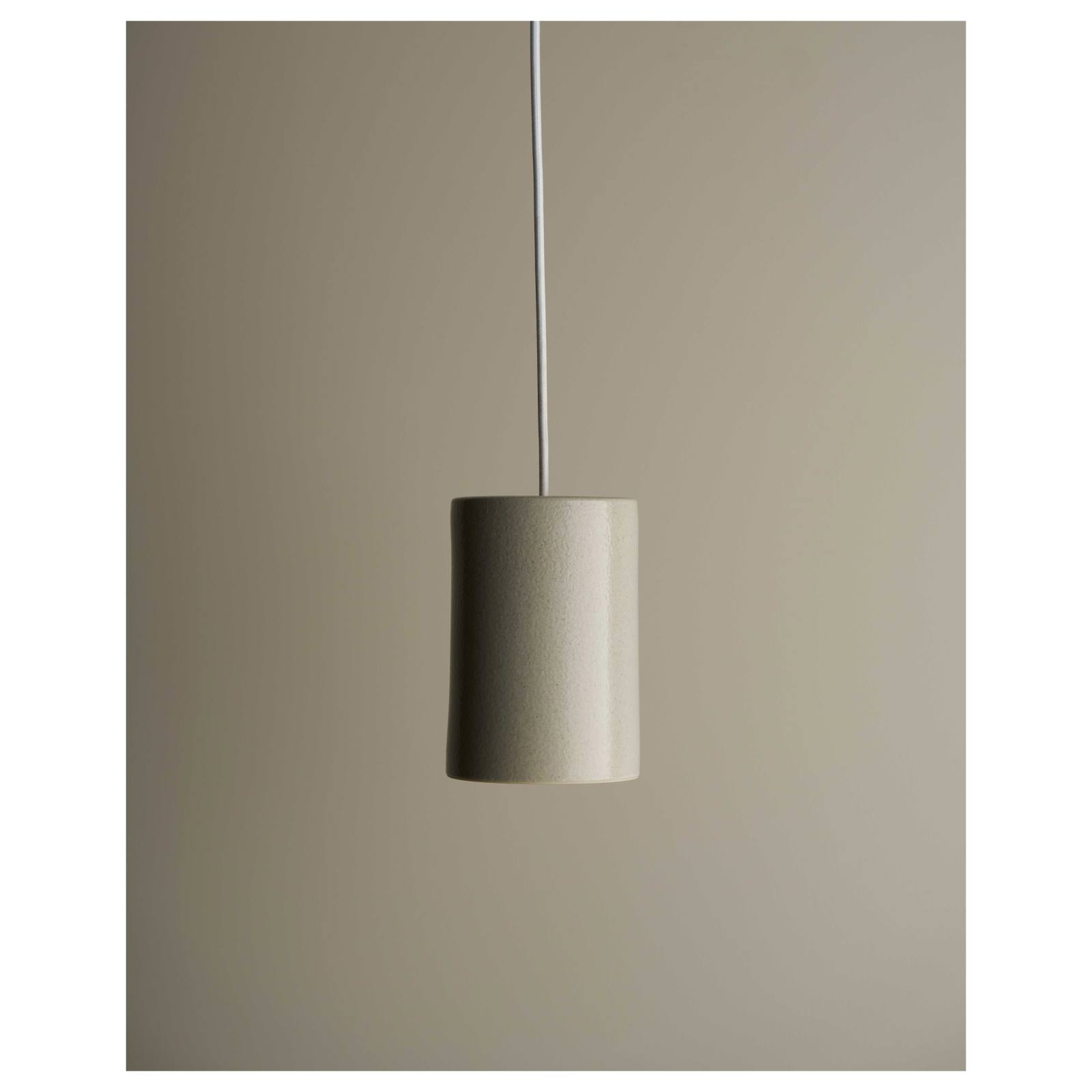 Small Cast Cylinder Pendant, Shale