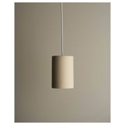 Small Cast Cylinder Pendant, Bone