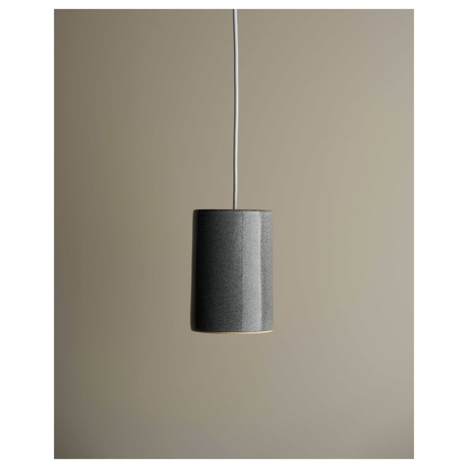 Small Cast Cylinder Pendant, Storm