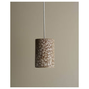 Large Cast Cylinder Pendant, White Ochre