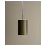 Large Cast Cylinder Pendant, Olive