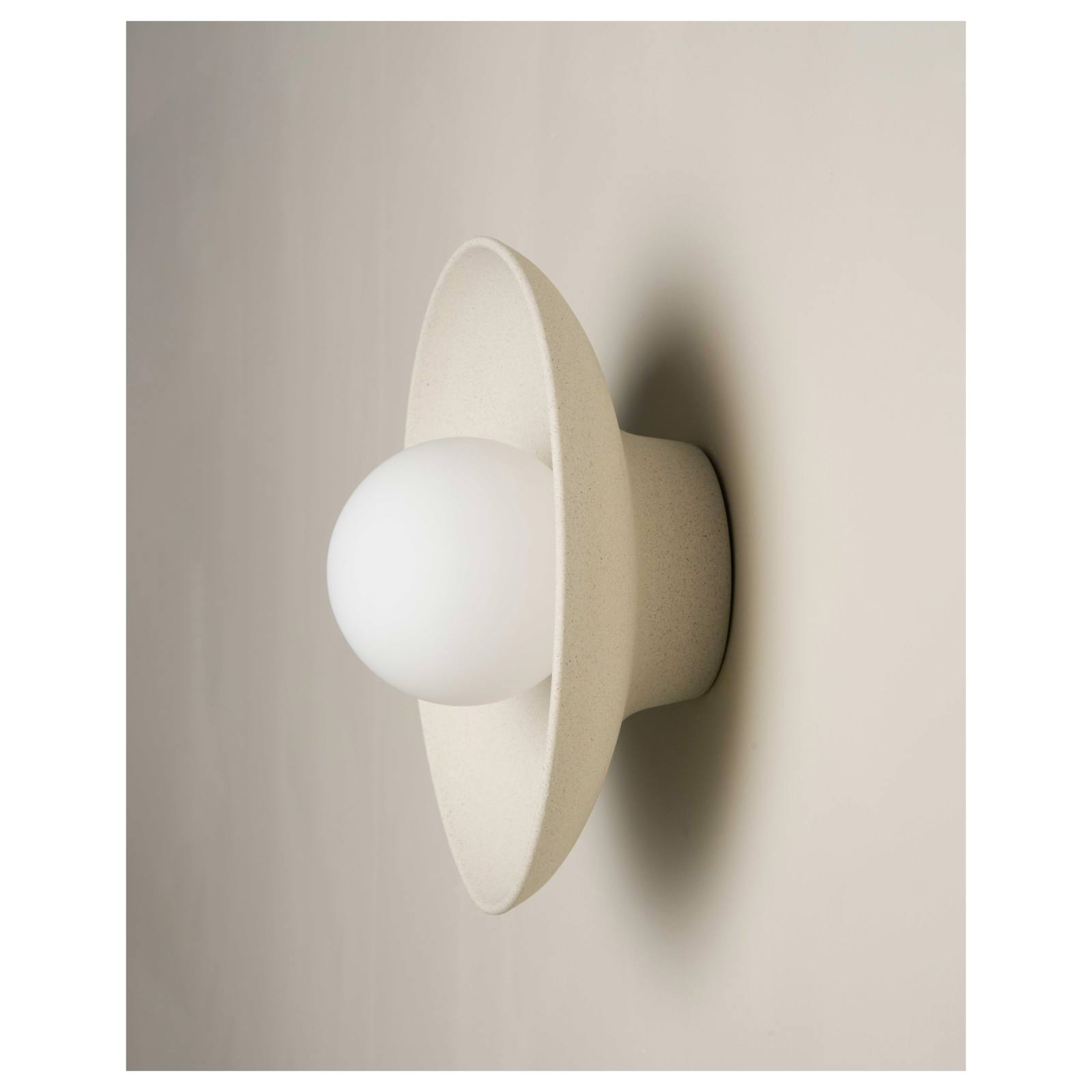 Dish Wall Sconce, Stone