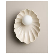 Oyster Wall Sconce, Poppyseed