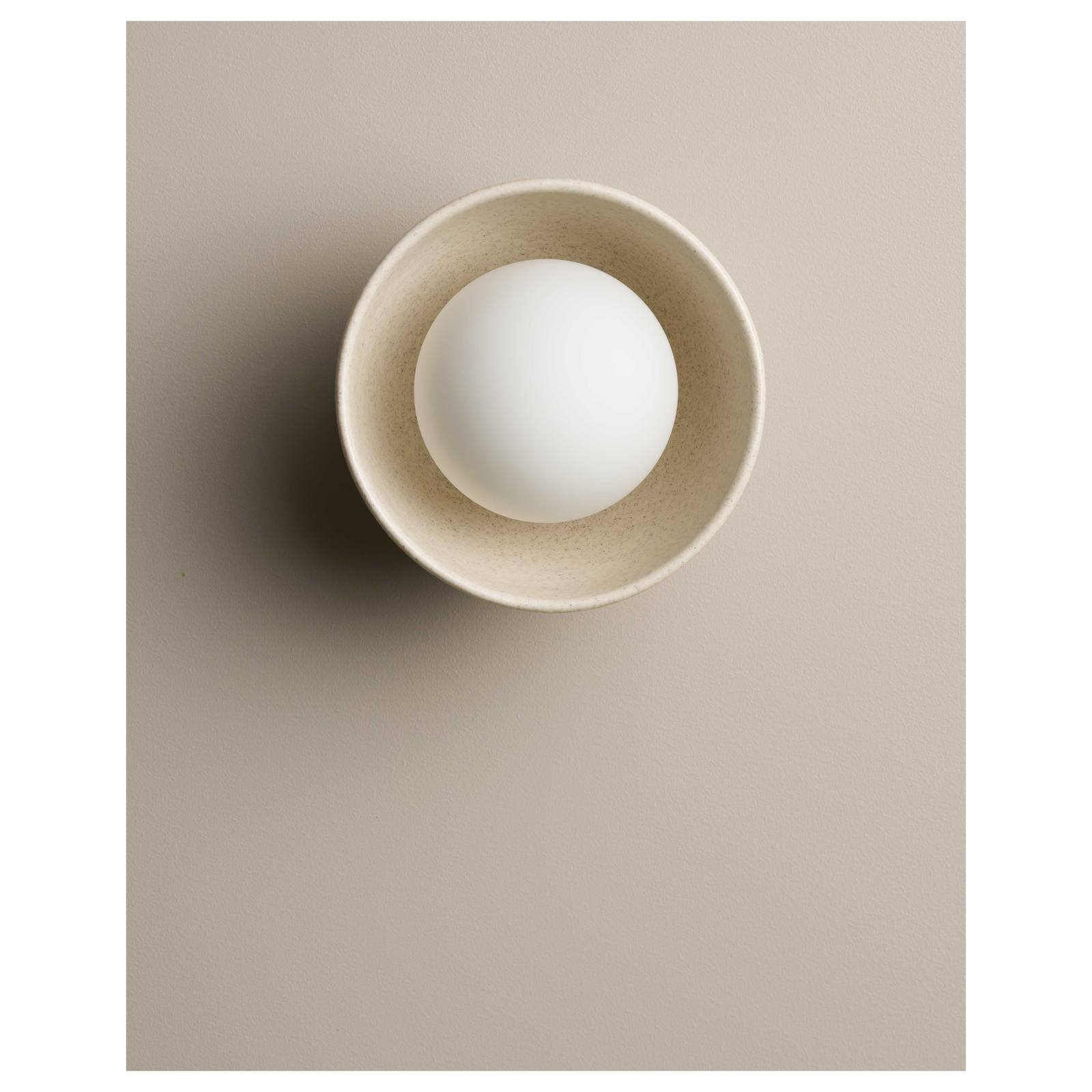 Small Bowl Wall Sconce, Poppyseed