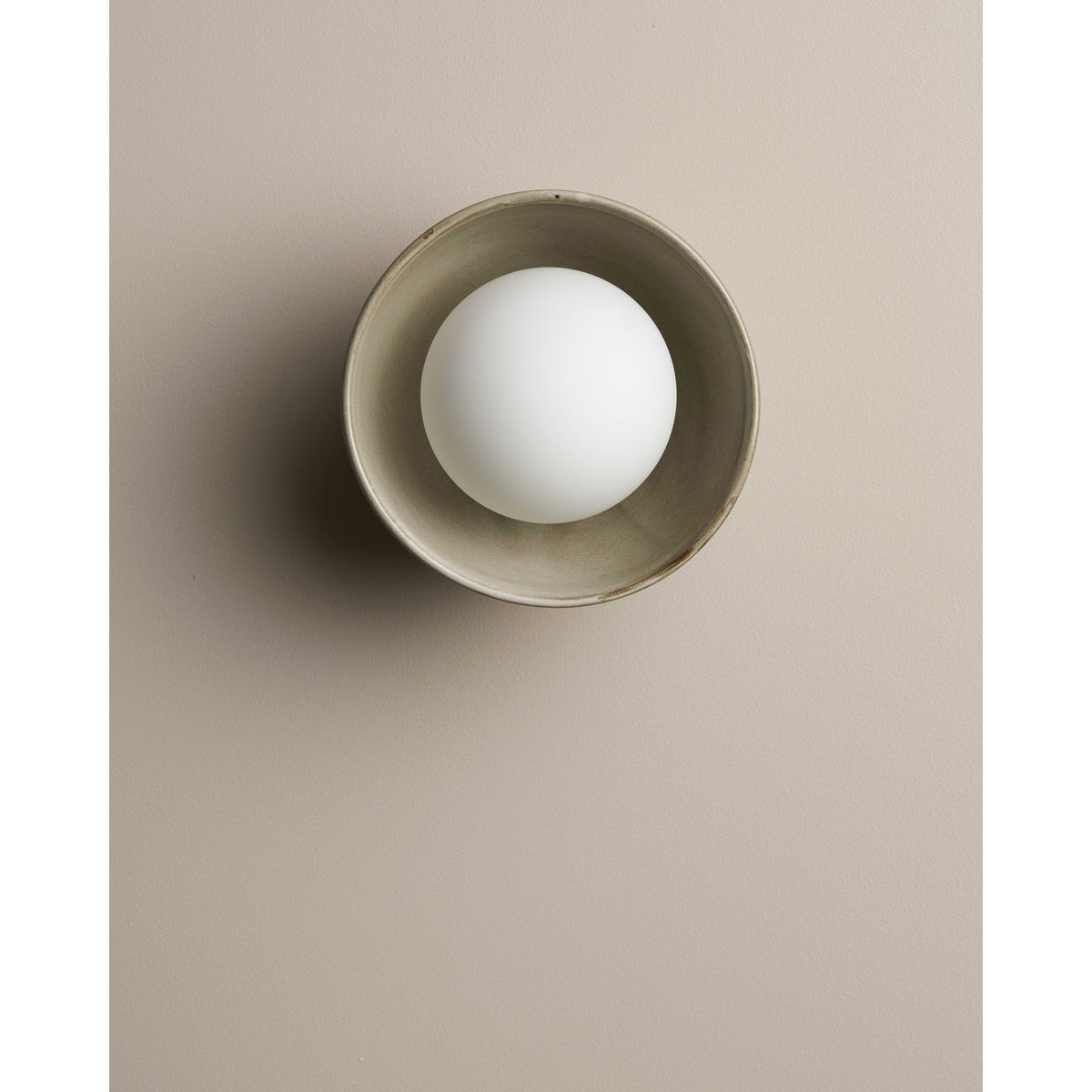 Small Bowl Wall Sconce, Saltbush