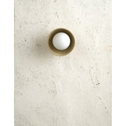 Small Bowl Wall Sconce, Sand