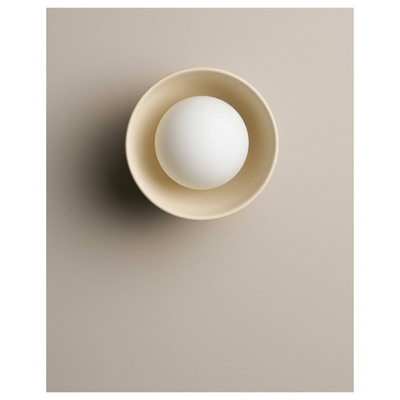 Small Bowl Wall Sconce, Bone