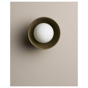 Small Bowl Wall Sconce, Olive