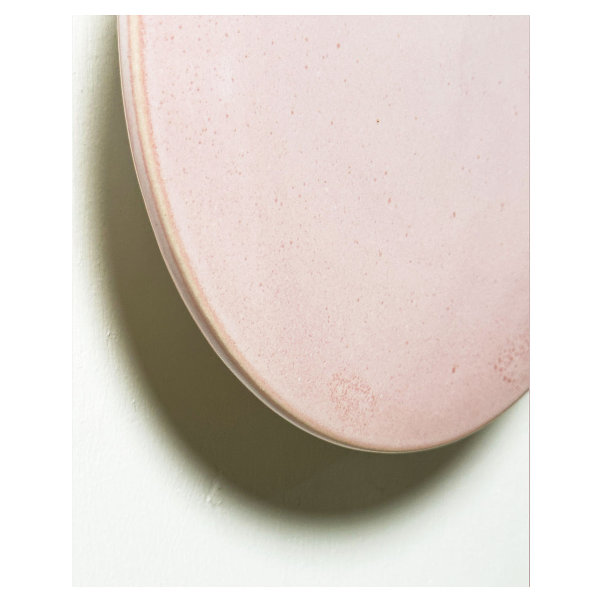 Large Backlit Disc Wall Light, Rose Quartz