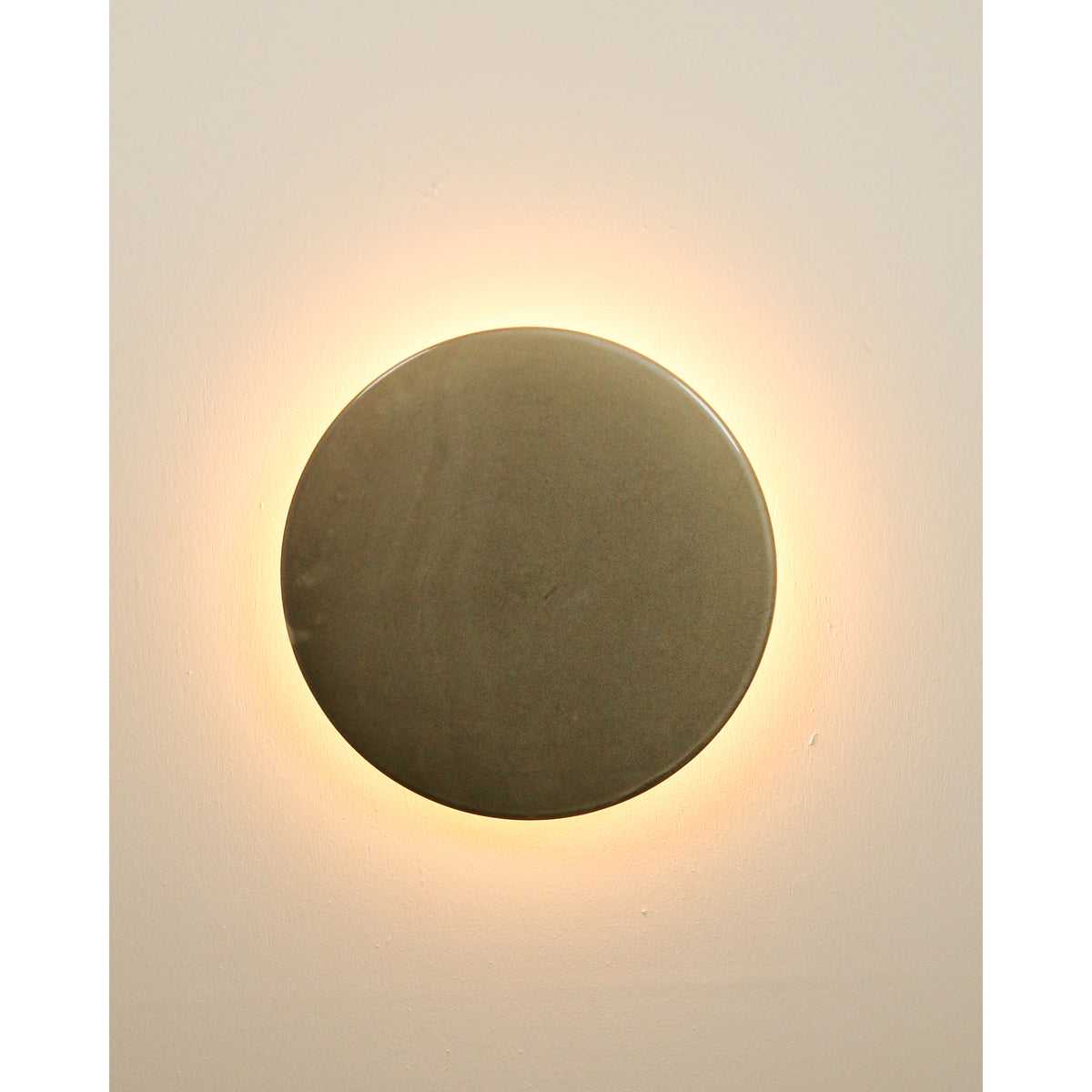 Large Backlit Disc Wall Light, Saltbush