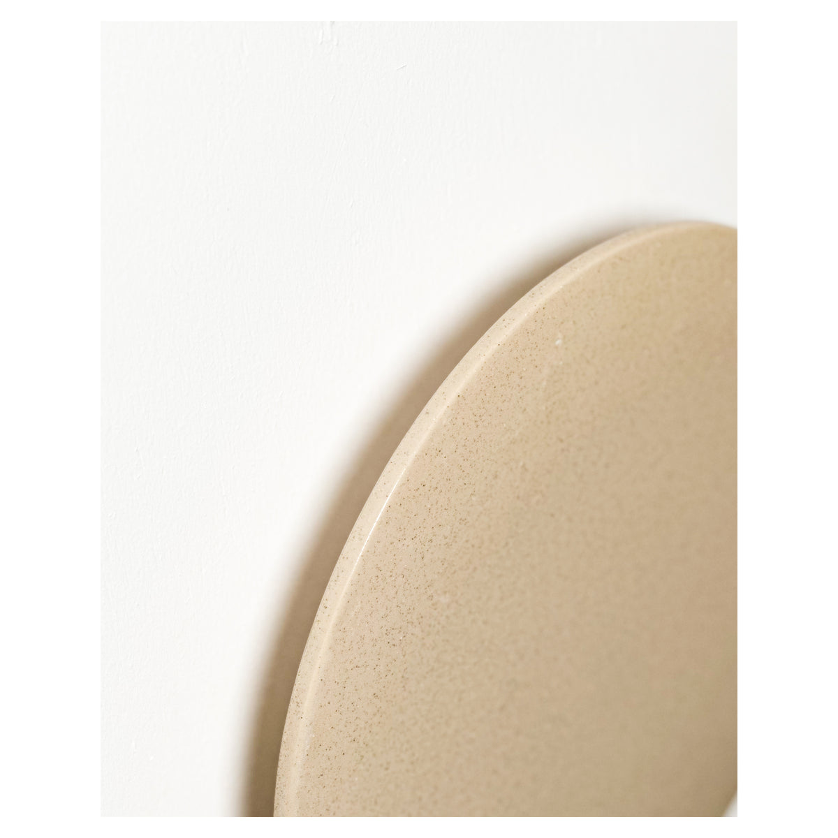 Large Backlit Disc Wall Light, Sand