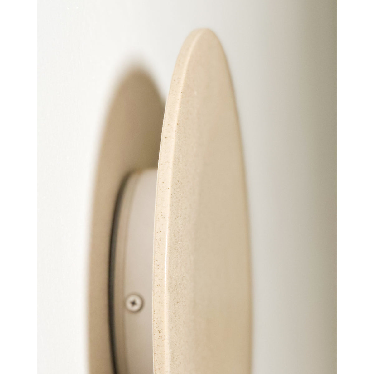 Large Backlit Disc Wall Light, Sand