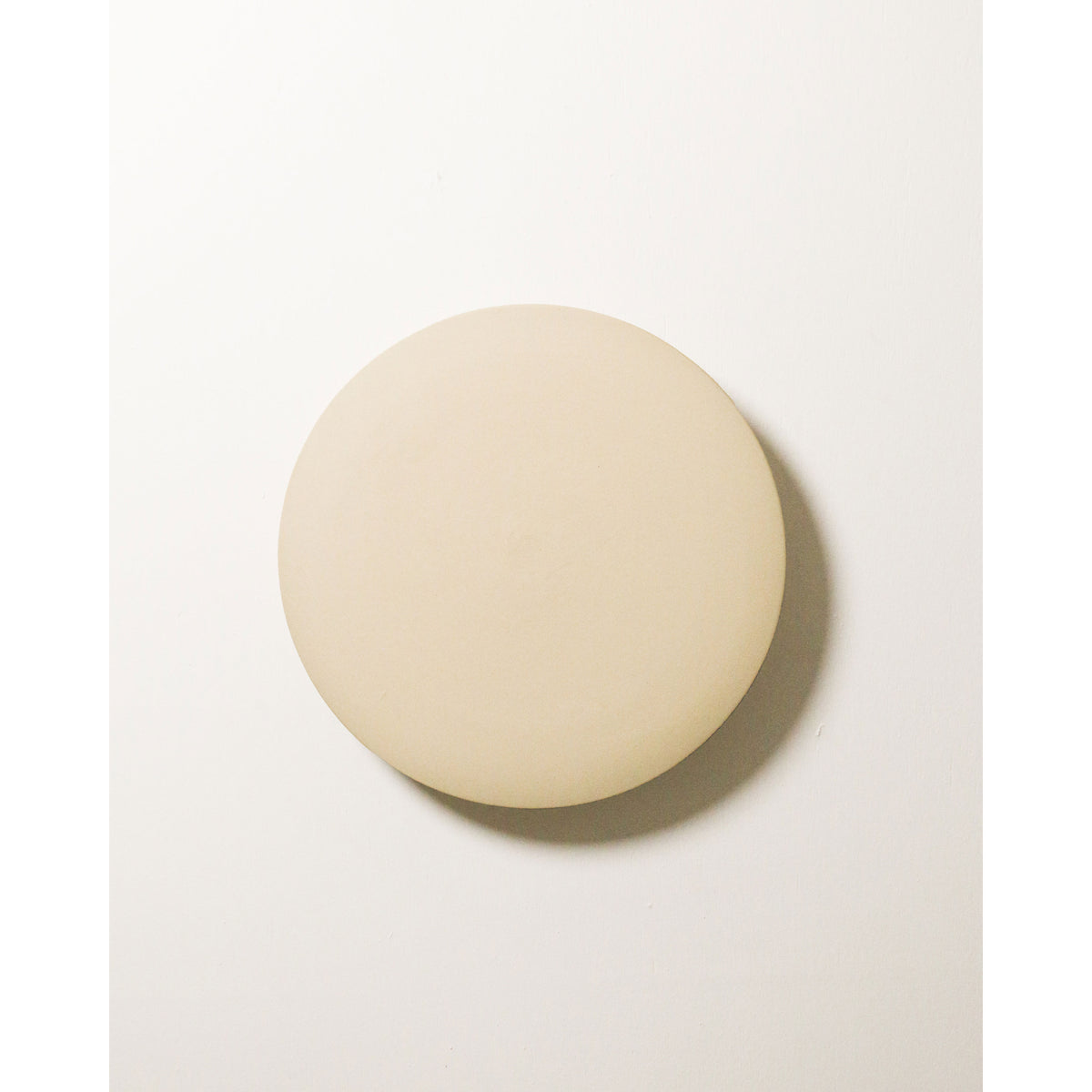 Large Backlit Disc Wall Light, Bone