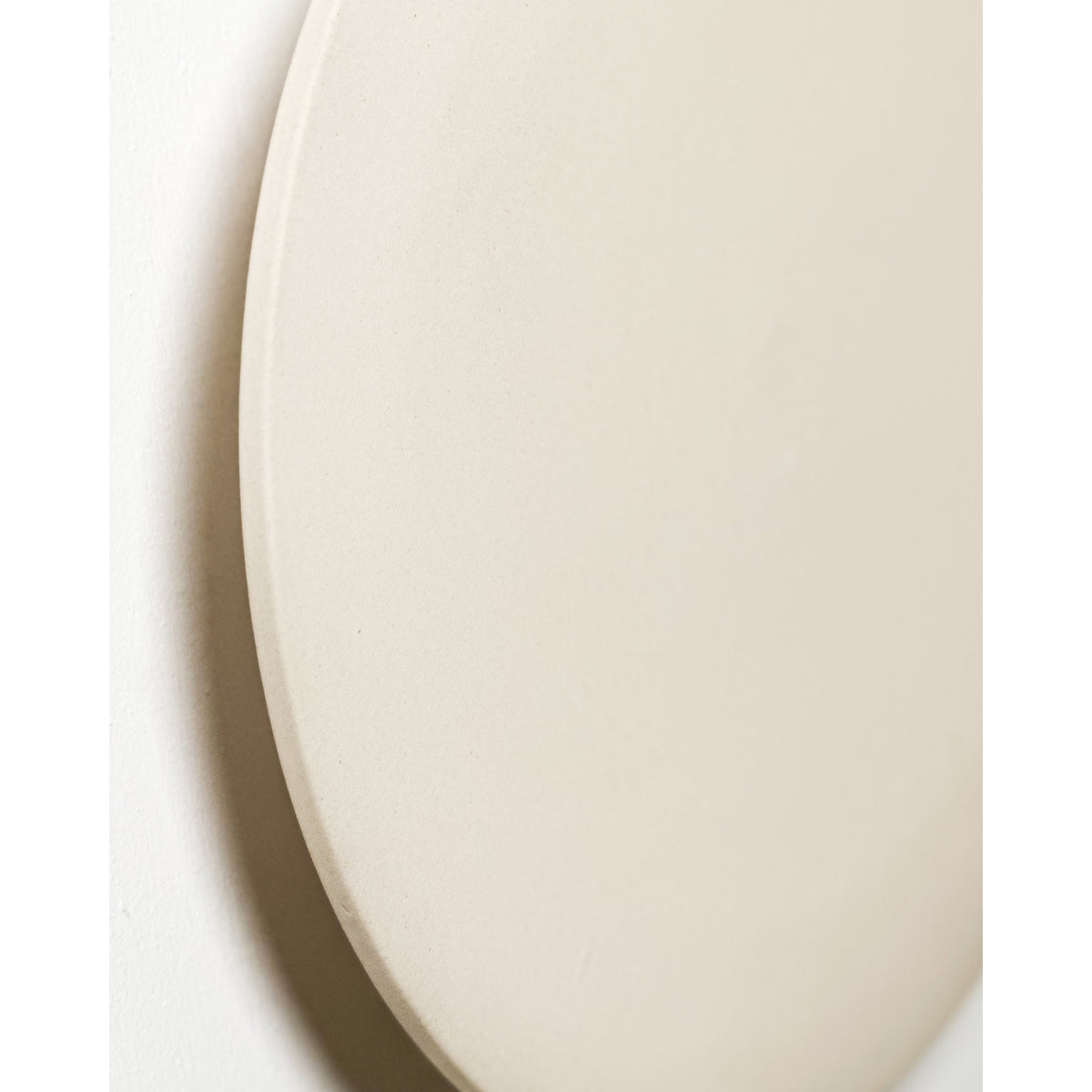 Large Backlit Disc Wall Light, Bone