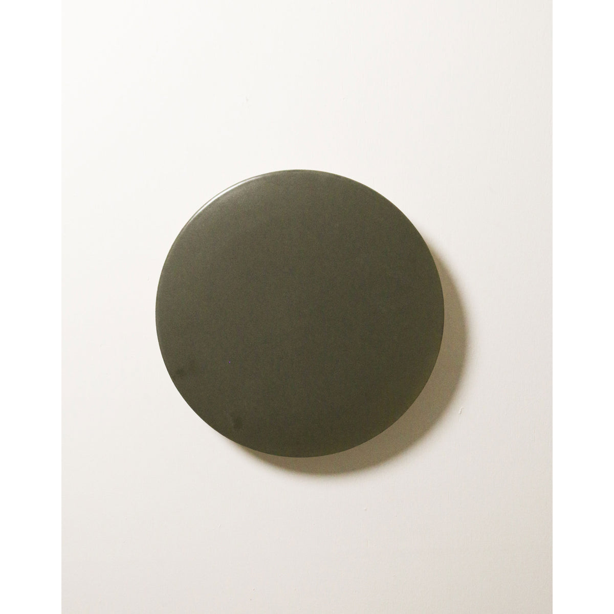 Large Backlit Disc Wall Light, Olive