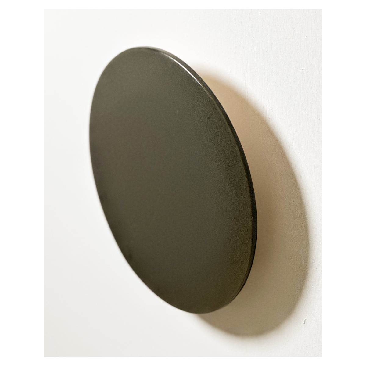 Large Backlit Disc Wall Light, Olive