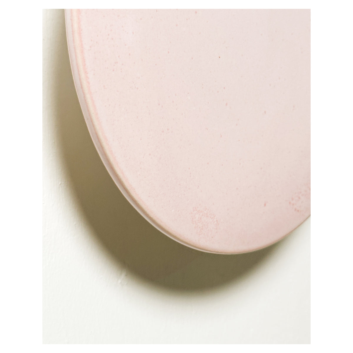 Small Backlit Disc Wall Light, Rose Quartz